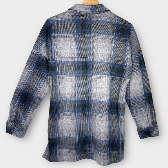 🍂🍁 Ci Sono Plaid Long Sleeve Button Down MEDIUM - Picture 2 of 10